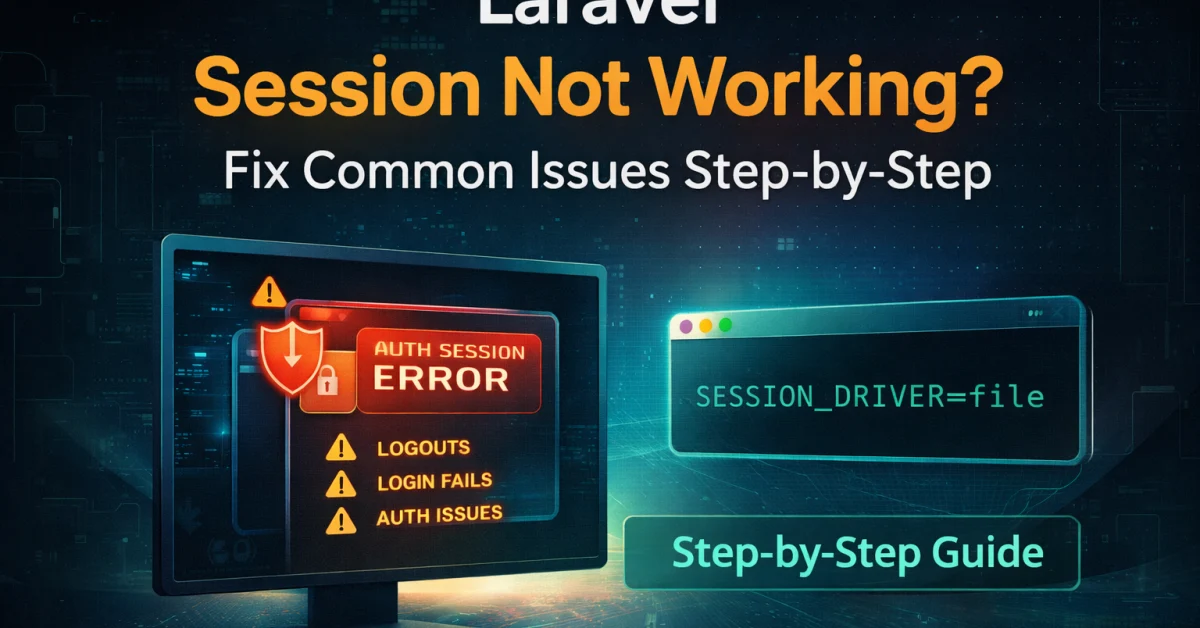 Laravel Session Not Working? Fix Common Issues Step-by-Step (Complete Guide)