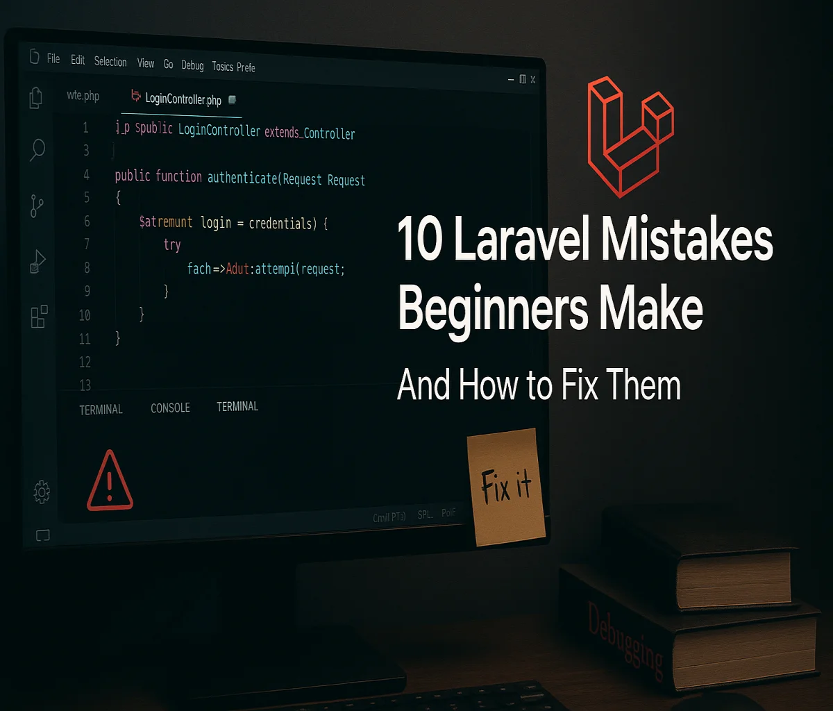 10 Common Laravel Mistakes Beginners Make (and How to Fix Them) – Featured image
